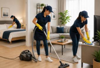 Bedroom and Living Area Cleaning